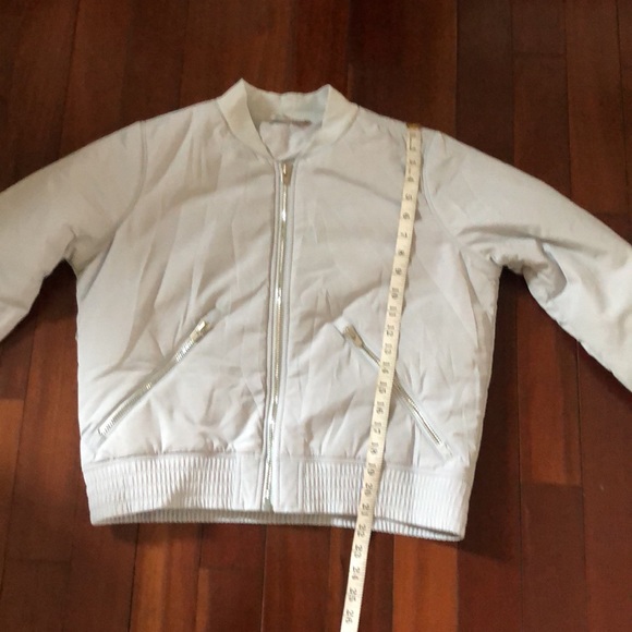 Athleta Northstar Bomber Jacket Grey - Picture 6 of 9